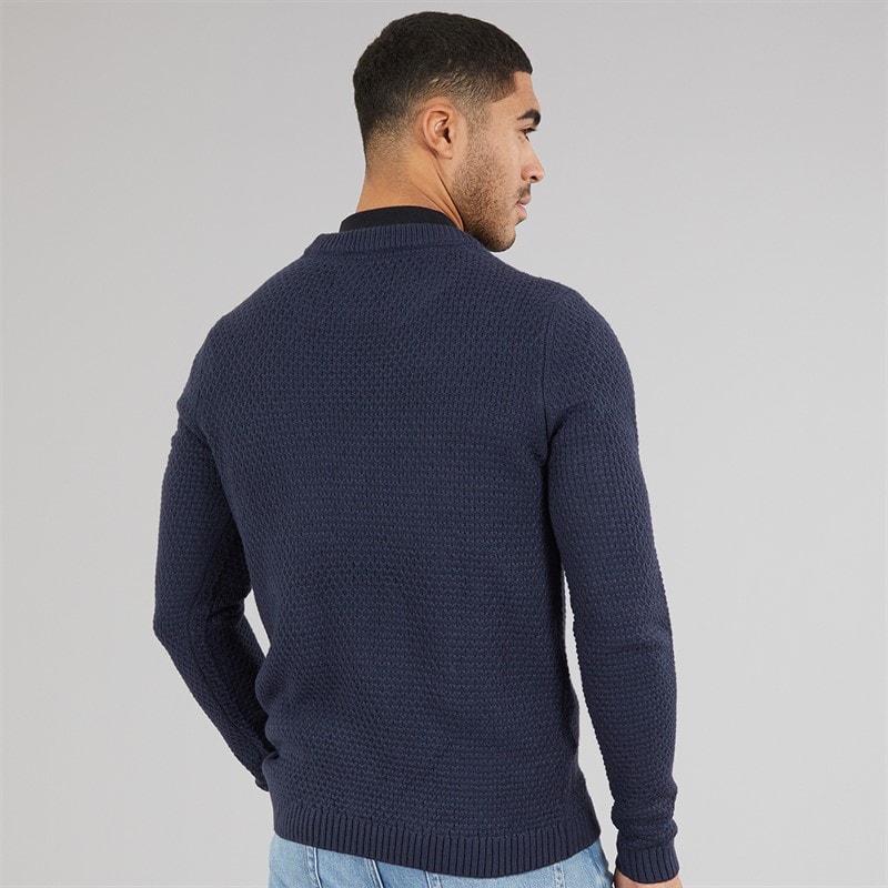 Avant Garde Mens Ciel Crew Neck Jumper Navy - Image 2
