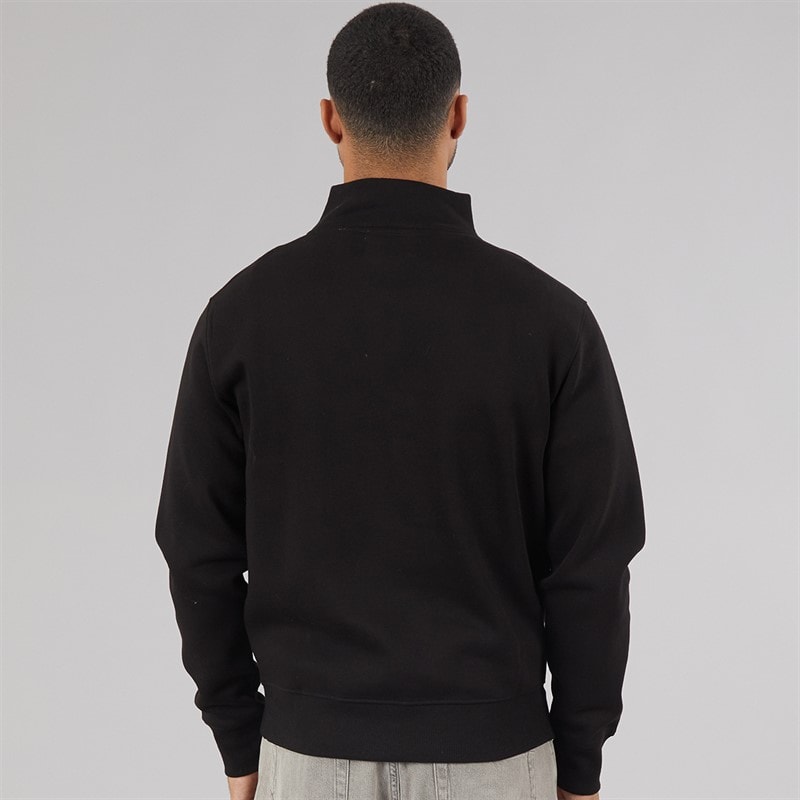 Avant Garde Mens Vespa 1/4 Zip Sweatshirt Black - Image 2