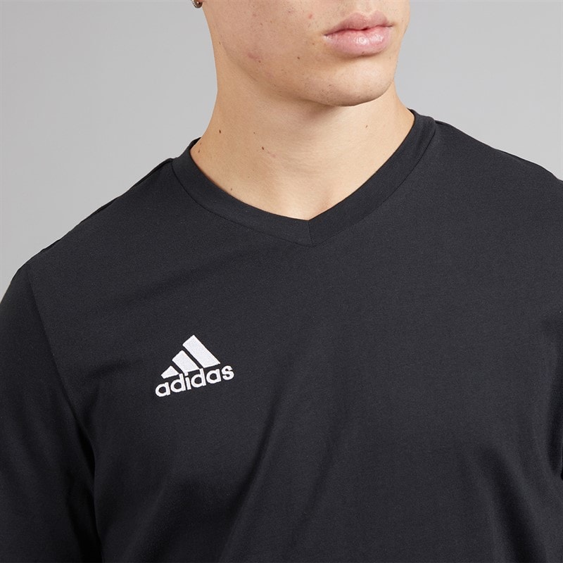 adidas Mens Entrada 22 T-Shirt Black - Image 3