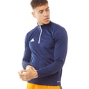 adidas Mens Entrada 22 1/4 Zip Training Top Team Navy Blue