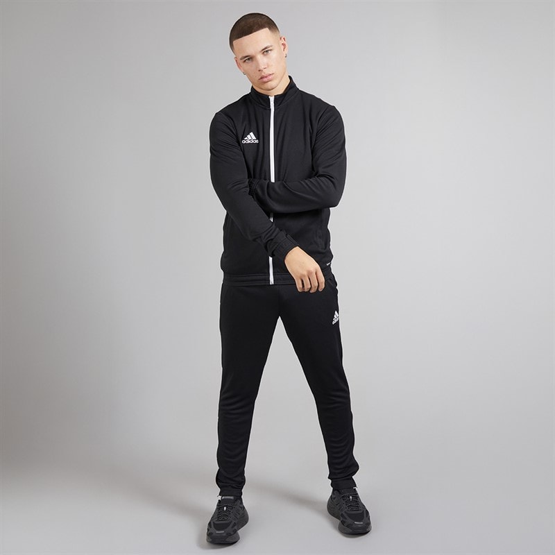 adidas Mens Entrada 22 Poly Training Jacket Black/White - Image 4