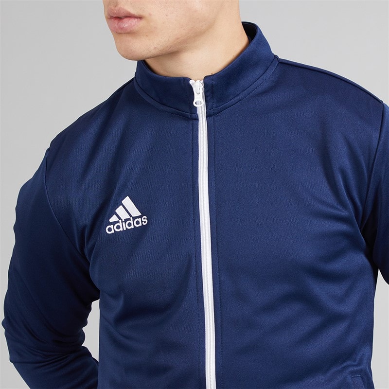 adidas Mens Entrada 22 Poly Training Jacket Team Navy Blue - Image 3