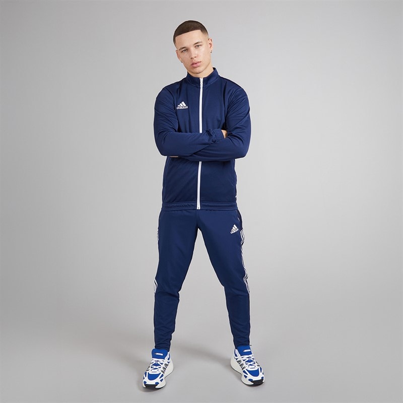 adidas Mens Entrada 22 Poly Training Jacket Team Navy Blue - Image 4