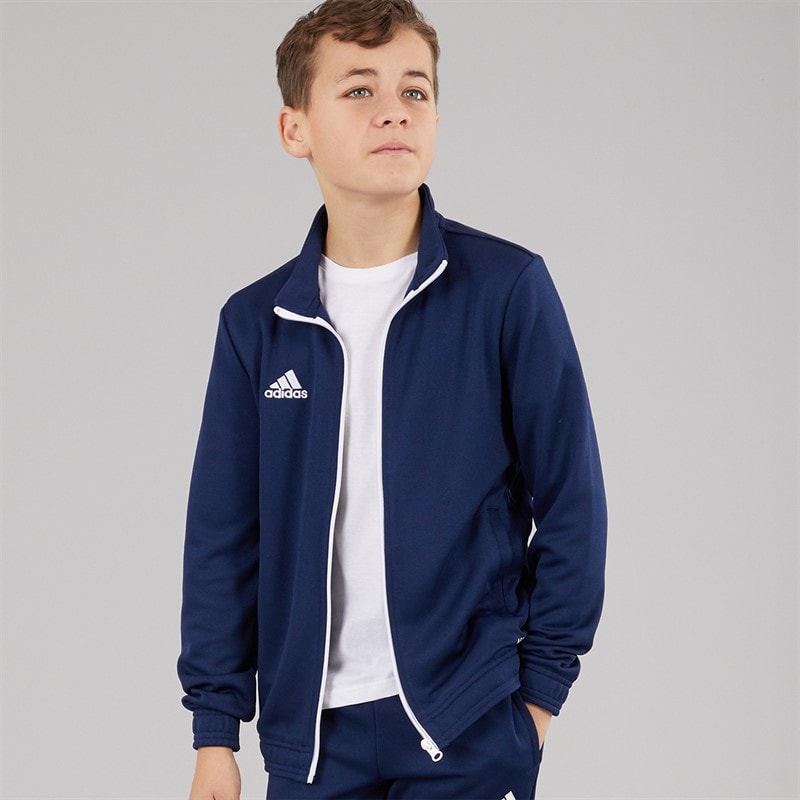 adidas Junior Entrada 22 Poly Track Jacket Team Navy Blue - Image 1
