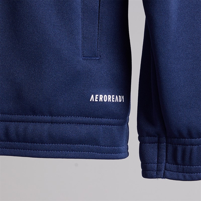 adidas Junior Entrada 22 Poly Track Jacket Team Navy Blue - Image 3