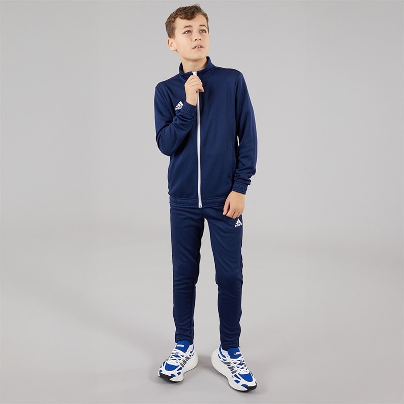 adidas Junior Entrada 22 Poly Track Jacket Team Navy Blue - Image 4