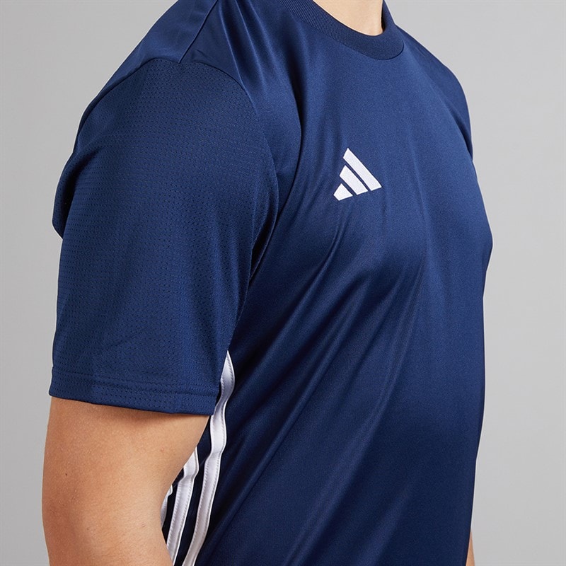 adidas Mens Tabela 23 T-Shirt Navy Blue/White - Image 3