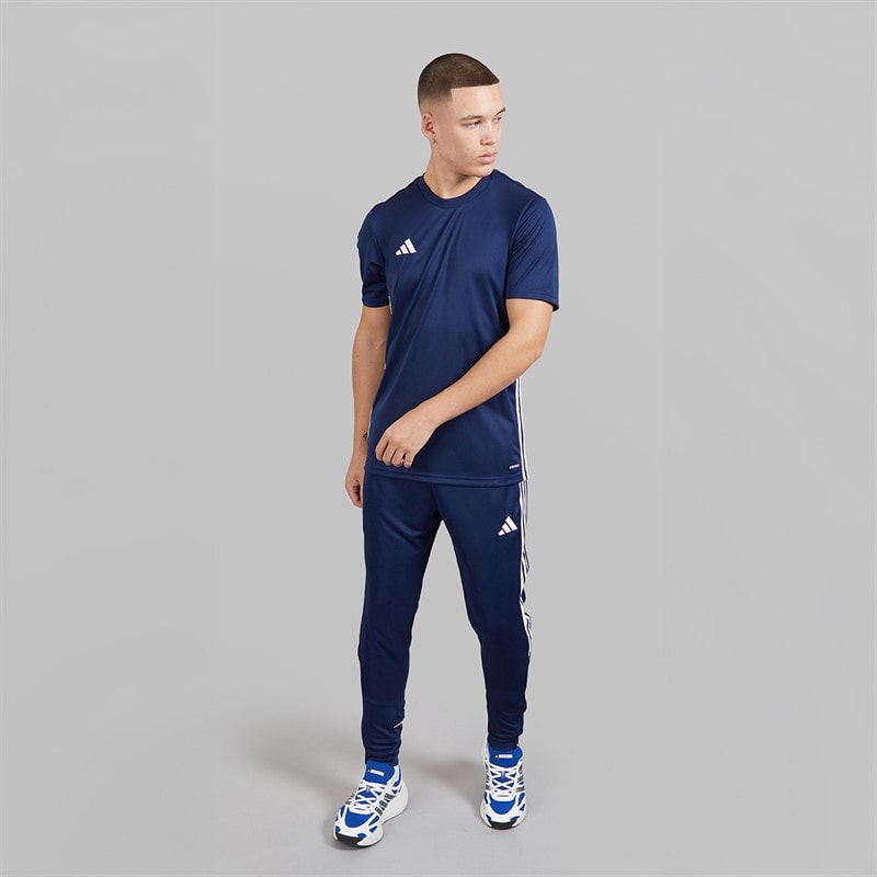 adidas Mens Tabela 23 T-Shirt Navy Blue/White - Image 4
