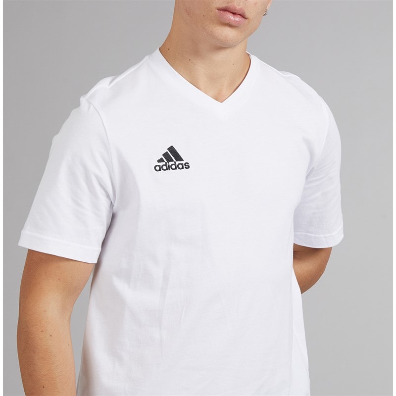 adidas Mens Entrada 22 T-Shirt White - Image 3