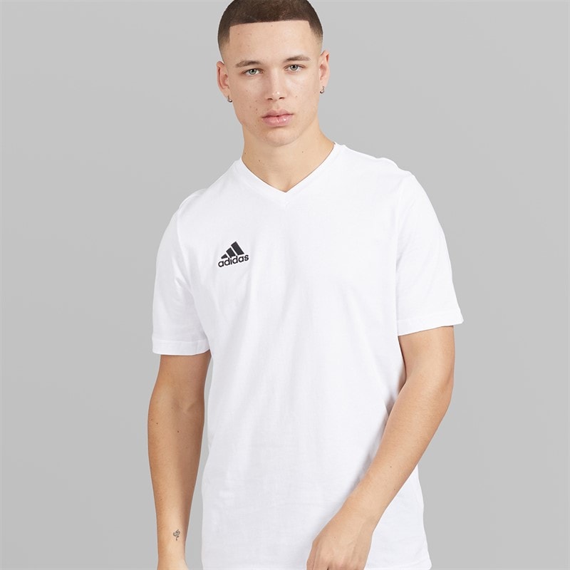 adidas Mens Entrada 22 T-Shirt White - Image 5