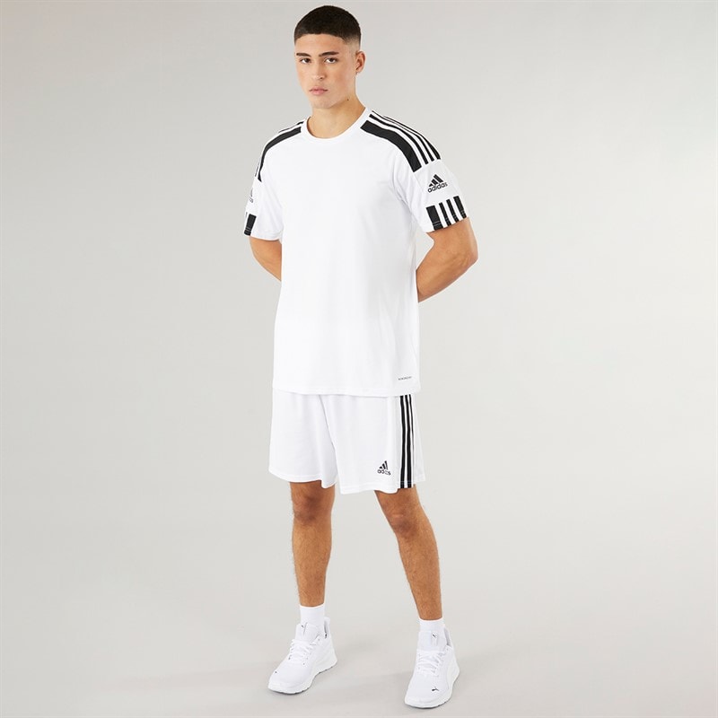 adidas Mens Squadra 21 Shorts White/Black - Image 4