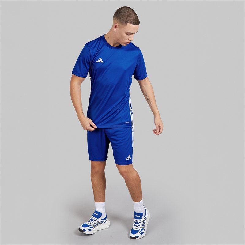 adidas Men's Tabela 23 T-Shirt Royal Blue/White - Image 4