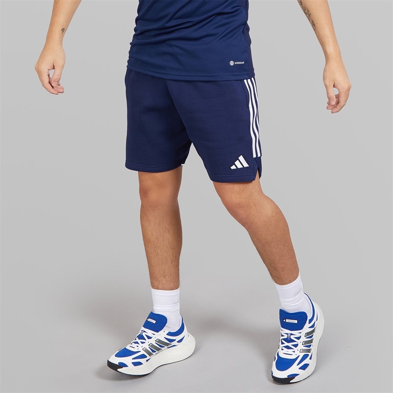 adidas Mens Tiro 23 Sweat Shorts Team Navy Blue/White - Image 1