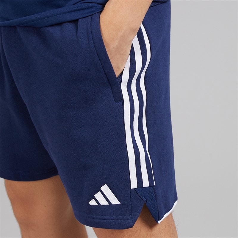 adidas Mens Tiro 23 Sweat Shorts Team Navy Blue/White - Image 3
