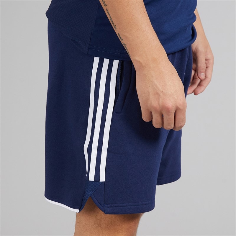 adidas Mens Tiro 23 Sweat Shorts Team Navy Blue/White - Image 5