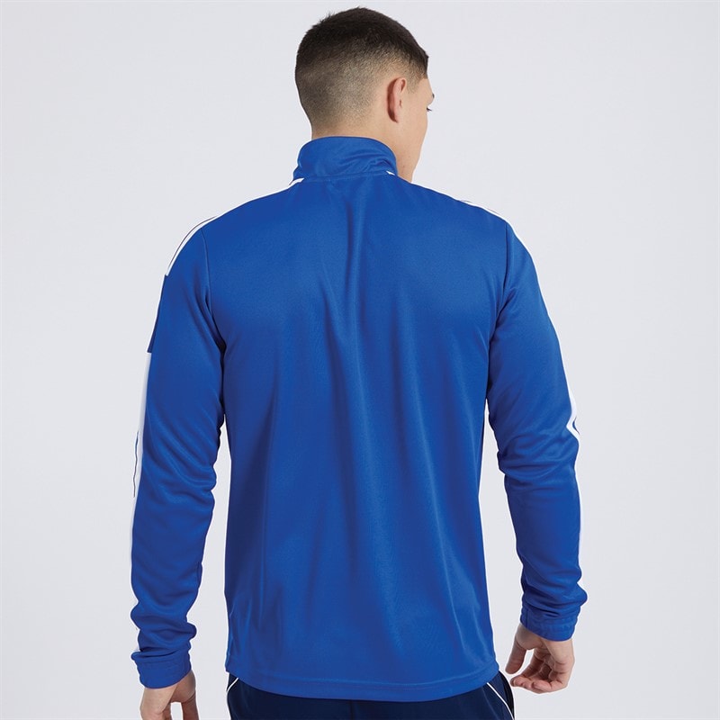 adidas Men's Squadra 21 1/4 Zip Training Top Royal Blue/White - Image 2