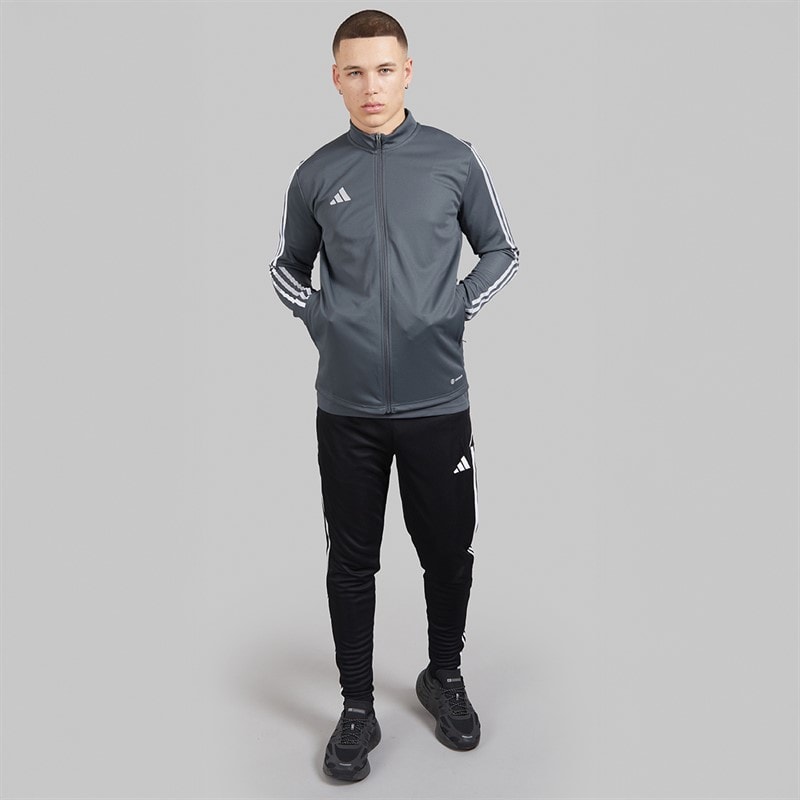 adidas Mens Tiro 23 Track Jacket Team Onix/White - Image 4