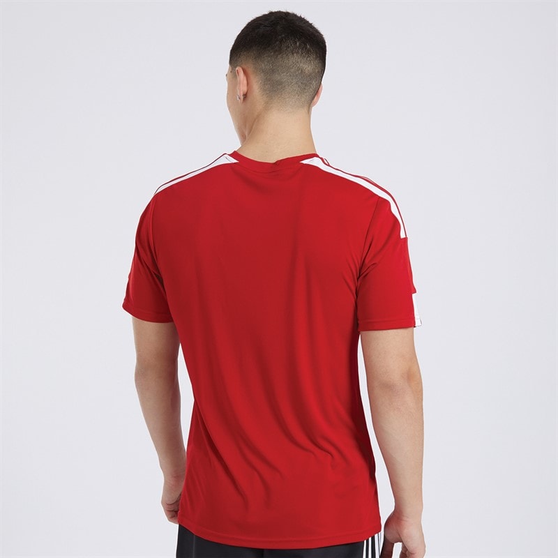 adidas Men's Squadra 21 T-Shirt Team Power Red/White - Image 2