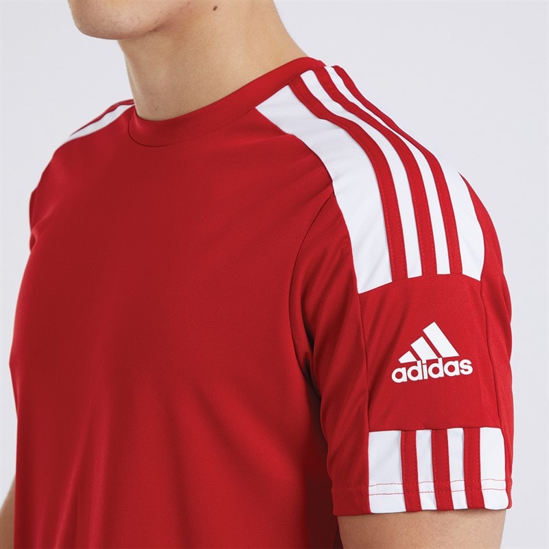 adidas Men's Squadra 21 T-Shirt Team Power Red/White - Image 3