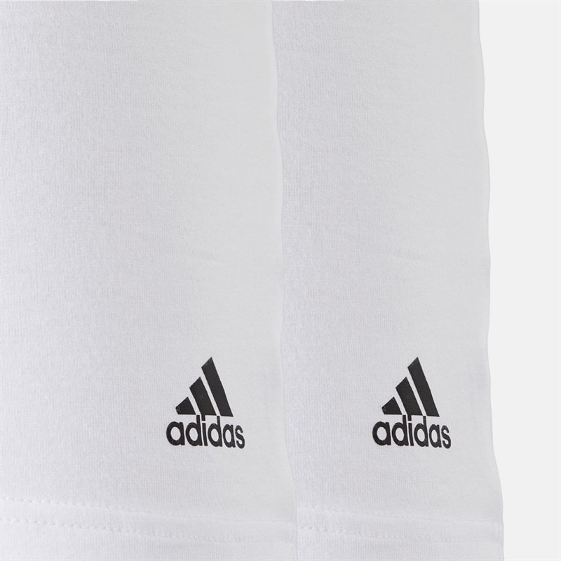 adidas Mens Active Flex Cotton Two Pack Vests White - Image 2