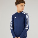 adidas Junior Tiro 23 Club 1/4 Zip Training Top Team Blue/White