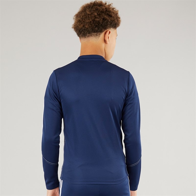 adidas Junior Tiro 23 Club 1/4 Zip Training Top Team Blue/White - Image 2
