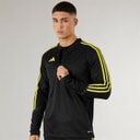 adidas Mens Tiro 23 Club 1/4 Zip Training Top Black/Bright Yellow