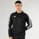 adidas Mens Tiro 23 Club 1/4 Zip Training Top Black/White