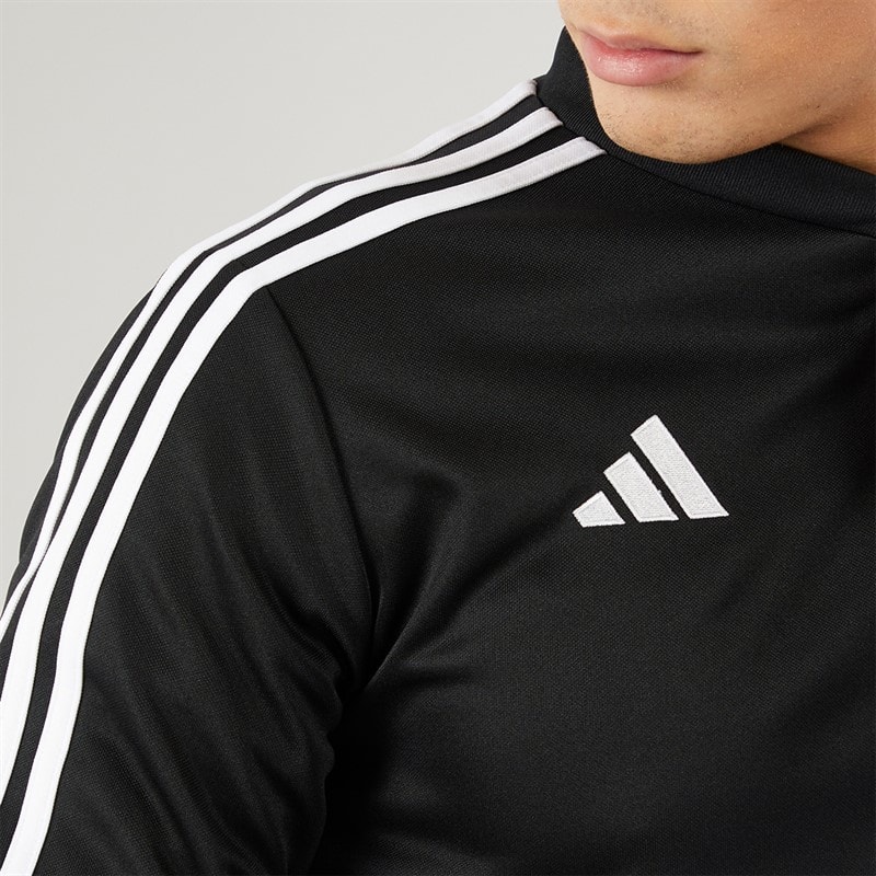 adidas Mens Tiro 23 Club 1/4 Zip Training Top Black/White - Image 5