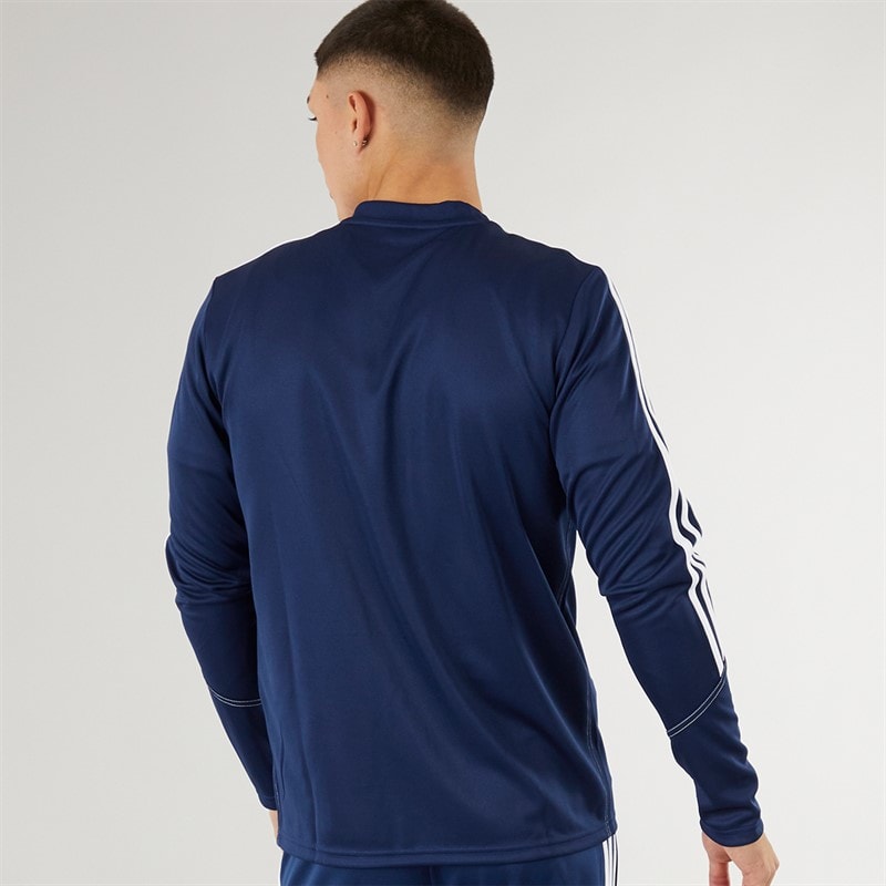 adidas Mens Tiro 23 Club 1/4 Zip Training Top Navy/White - Image 2