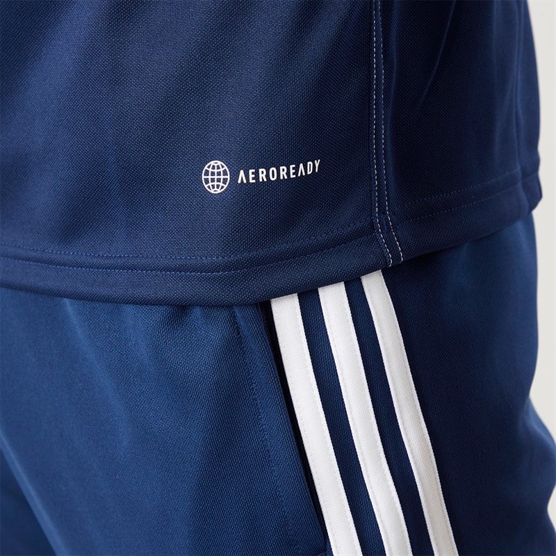 adidas Mens Tiro 23 Club 1/4 Zip Training Top Navy/White - Image 4