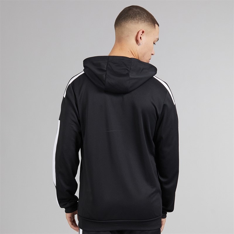 adidas Mens Squadra 21 Pullover Training Hoodie Black/White - Image 2