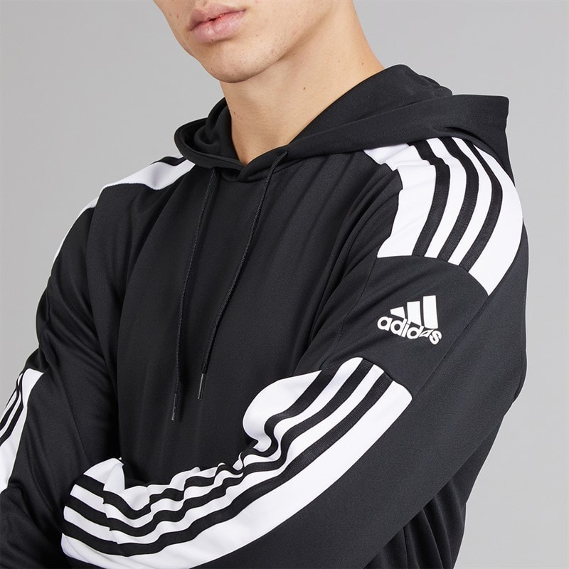 adidas Mens Squadra 21 Pullover Training Hoodie Black/White - Image 3