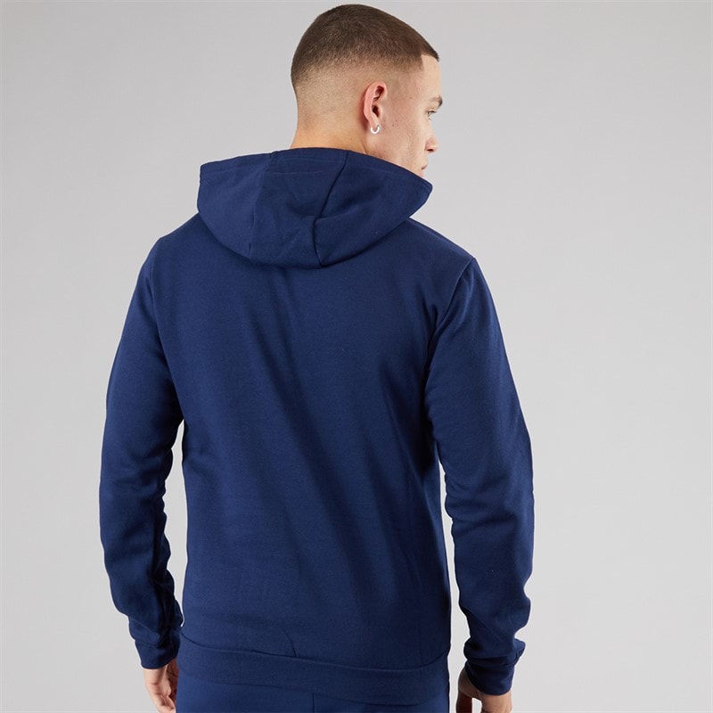 adidas Mens Entrada 22 Pullover Sweat Hoodie Navy/White - Image 2