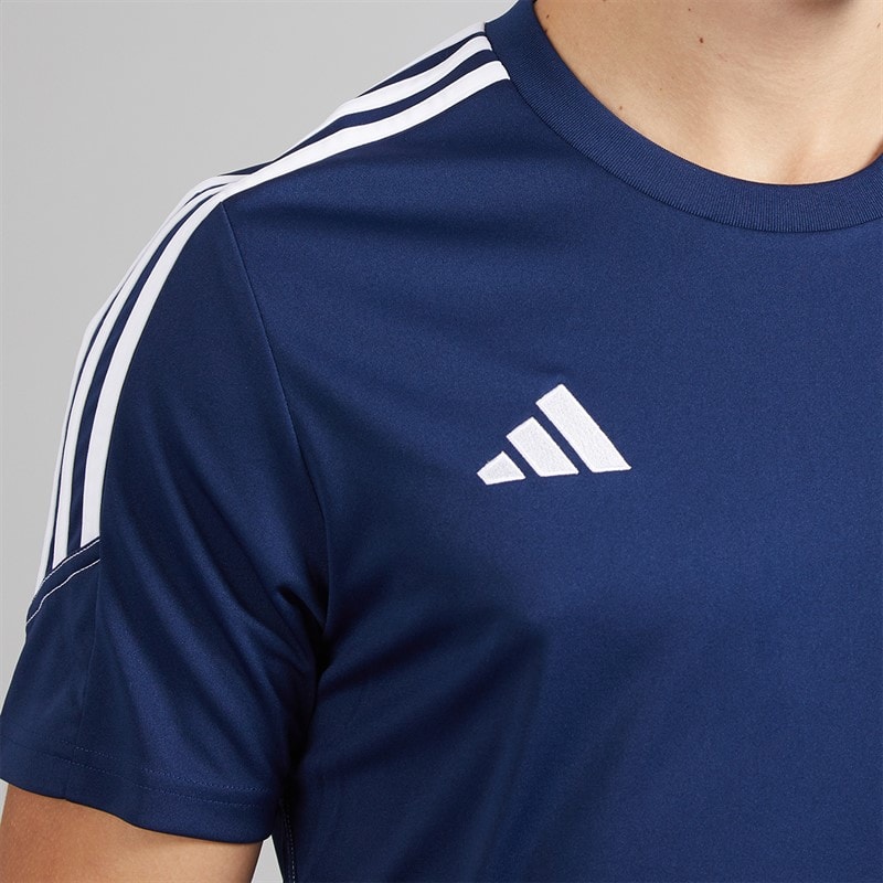 adidas Mens Tiro 23 Club T-Shirt Team Navy Blue 2/White - Image 3