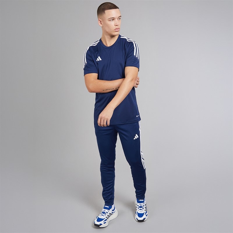 adidas Mens Tiro 23 Club T-Shirt Team Navy Blue 2/White - Image 4