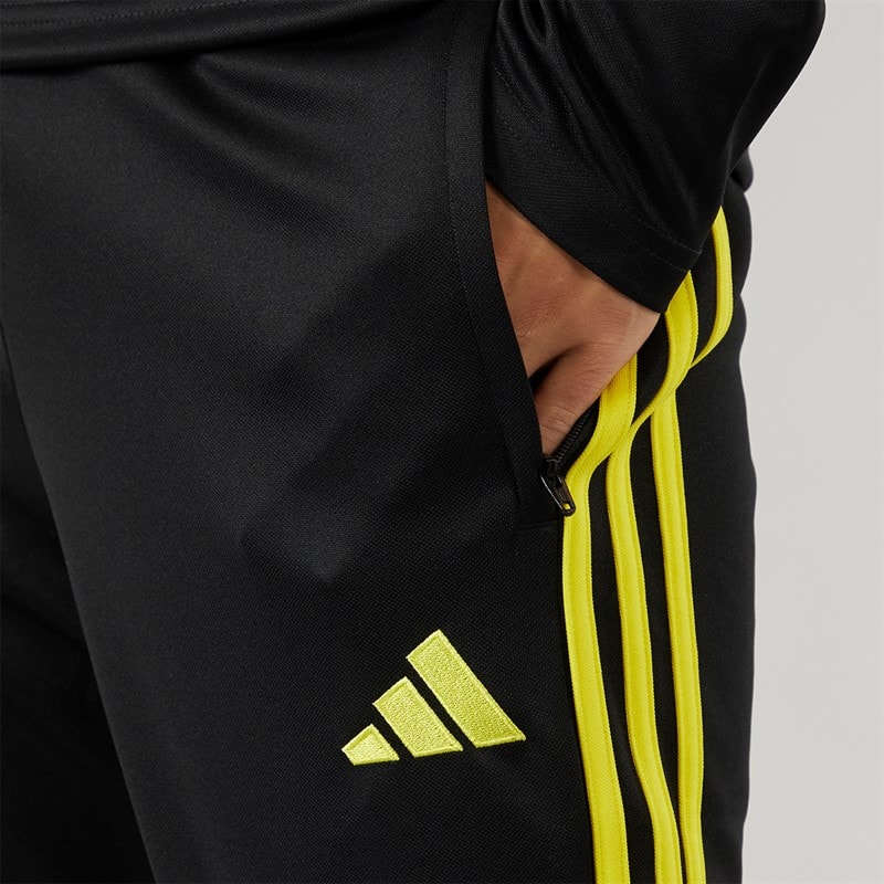 adidas Mens Tiro 23 Club Track Pants Black/Bright Yellow - Image 3