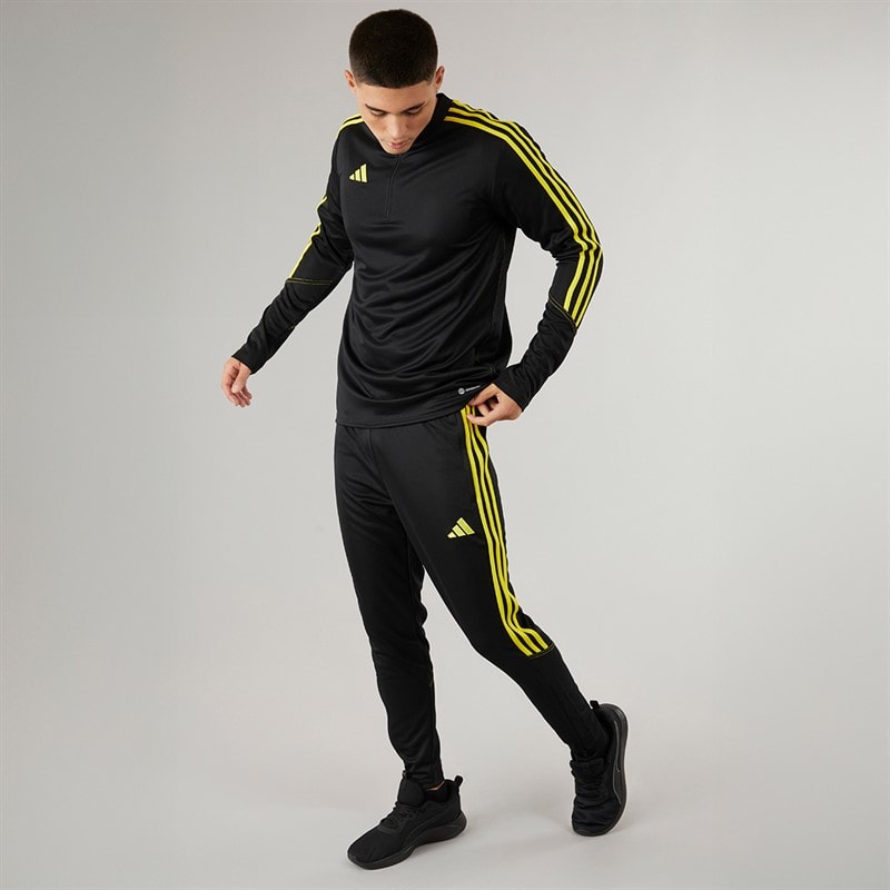 adidas Mens Tiro 23 Club Track Pants Black/Bright Yellow - Image 4