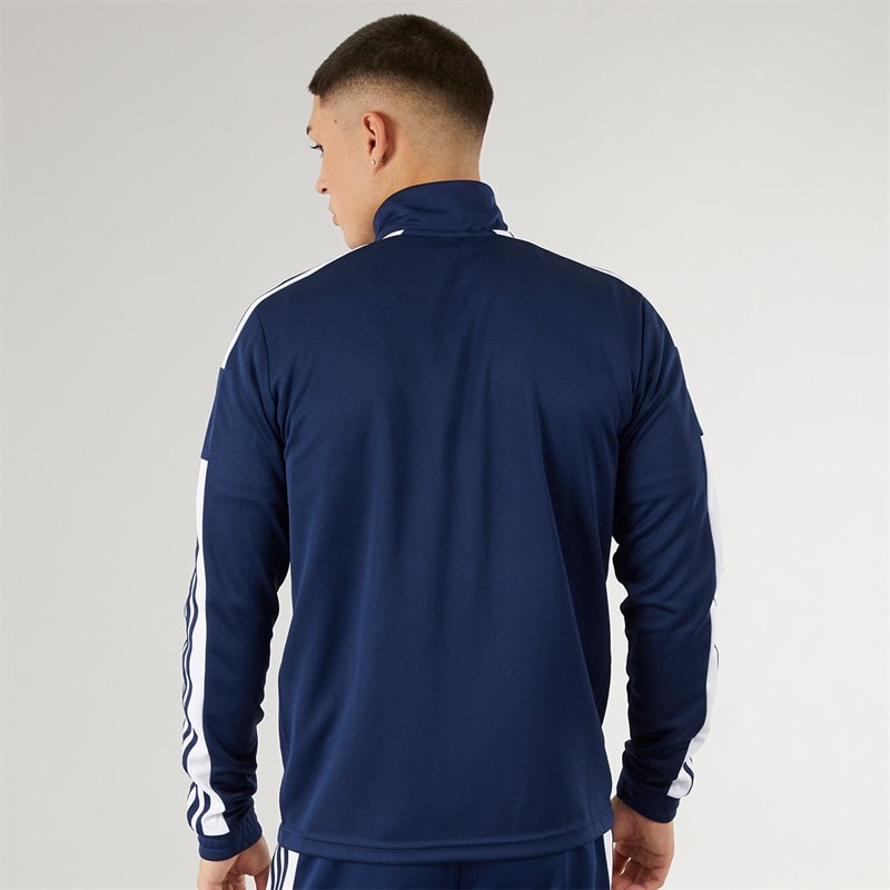 adidas Mens Squadra 21 1/4 Zip Training Top Navy/White - Image 2