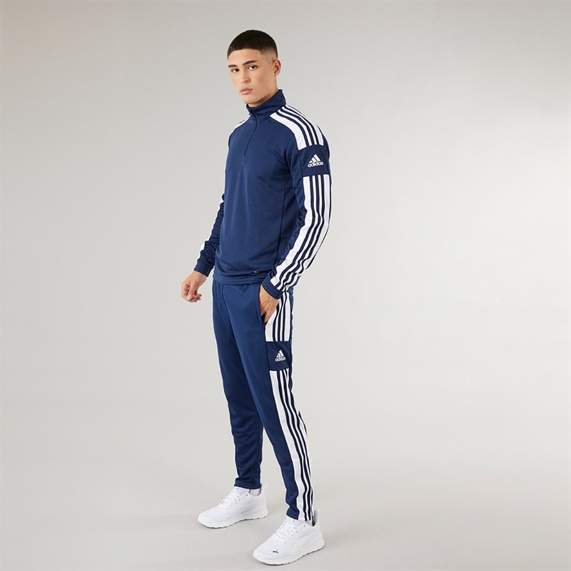 adidas Mens Squadra 21 1/4 Zip Training Top Navy/White - Image 4