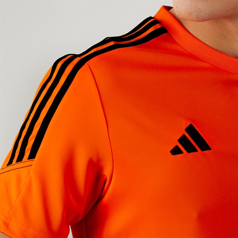 adidas Mens Tiro 23 Club T-Shirt Signal Orange/Black - Image 3