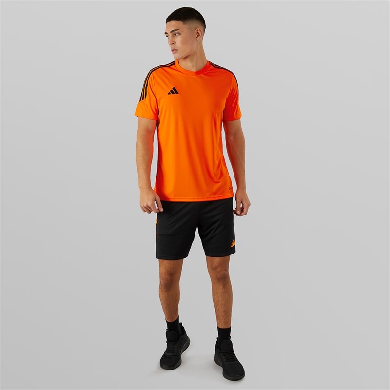 adidas Mens Tiro 23 Club T-Shirt Signal Orange/Black - Image 4
