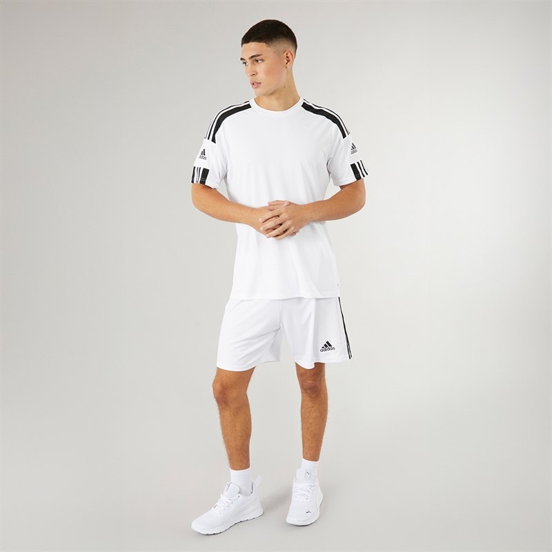 adidas Mens Squadra 21 T-Shirt White/Black - Image 4