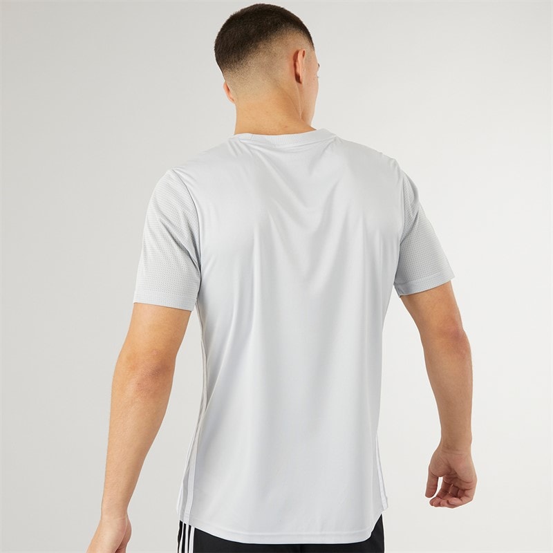 adidas Mens Tabela 23 T-Shirt Light Grey/White - Image 2