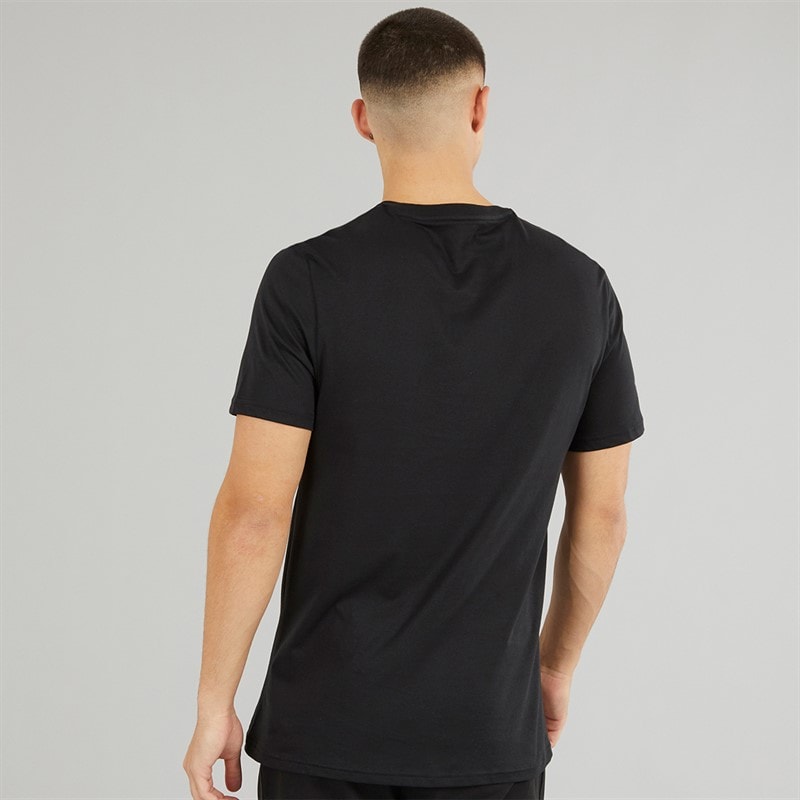 adidas Mens Comfort Flex Cotton Three Pack Crew Neck T-Shirts Black - Image 2