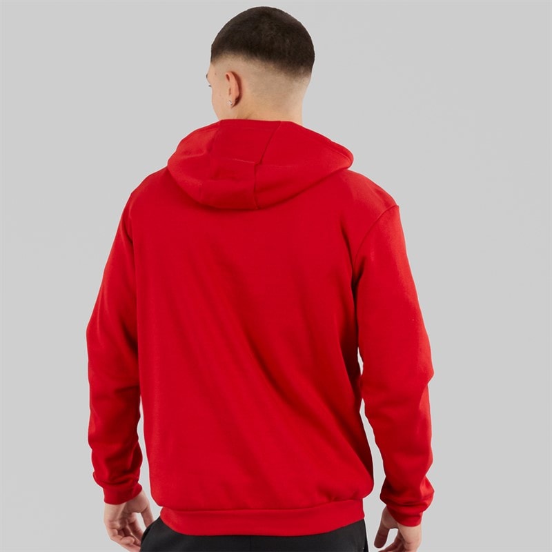 adidas Mens Entrada 22 Pullover Sweat Hoodie Team Power Red - Image 2