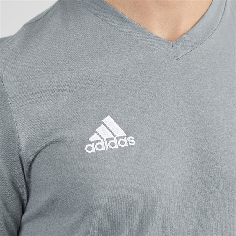 adidas Mens Entrada 22 T-Shirt Team Grey Four - Image 3