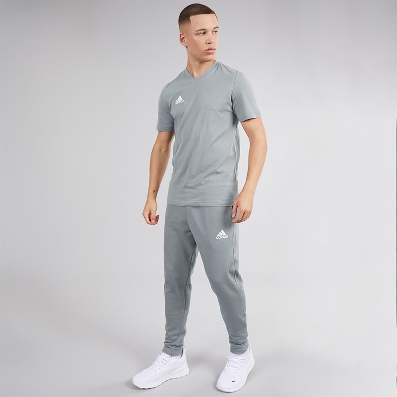 adidas Mens Entrada 22 T-Shirt Team Grey Four - Image 4