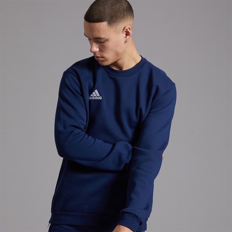 adidas Mens Entrada 22 Sweatshirt Team Navy Blue