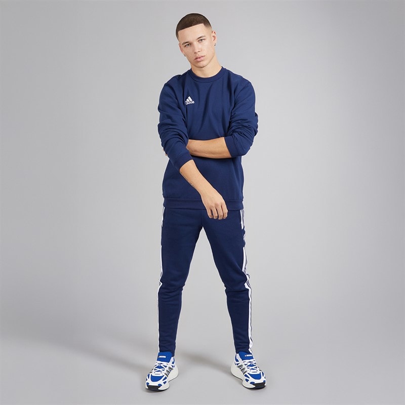 adidas Mens Entrada 22 Sweatshirt Team Navy Blue - Image 4